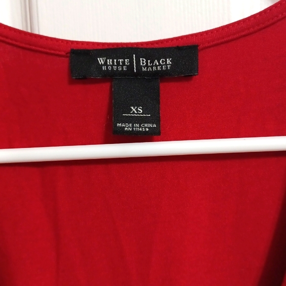 WHBM Roma-Red Ruffle Tank - Picture 2 of 4